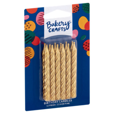 Bakery Crafts Birthday Candles, 12 count