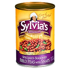 Sylvia's Restaurant Specially-Seasoned, Field Peas with Snaps, 15 Ounce
