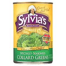 Sylvia's Restaurant Specially-Seasoned Collard Greens, 14.5 oz, 14 Ounce