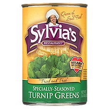 Sylvia's Restaurant Specially-Seasoned Turnip Greens, 14.5 oz, 14.5 Ounce
