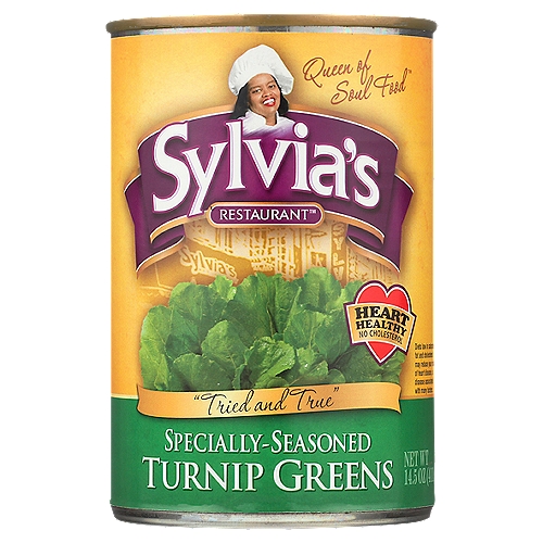 Sylvia's Restaurant Specially-Seasoned Turnip Greens, 14.5 oz