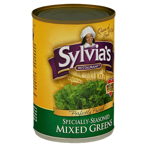 Sylvia's Restaurant Specially-Seasoned Mixed Greens, 14.5 oz