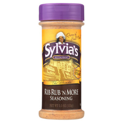 Sylvia's Rib Rub Seasoning 5.5 oz Shaker 12ct Case