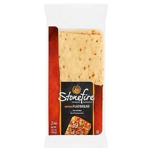 Stonefire Artisan Flatbread, 2 count, 14.1 oz
A taste of artisan tradition in every delicious stone oven-baked bite
Do you dip, top or drizzle...
Spread or share
Snacks, apps, breakfast, lunch, dinner, & desserts