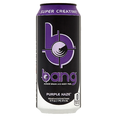 Bang Purple Haze Energy Drink, 16 fl oz