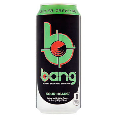 Bang Sour Heads Energy Drink, 16 fl oz