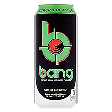 Bang Sour Heads, Energy Drink, 16 Ounce