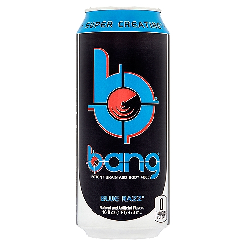 Bang Blue Razz Energy Drink, 16 fl oz