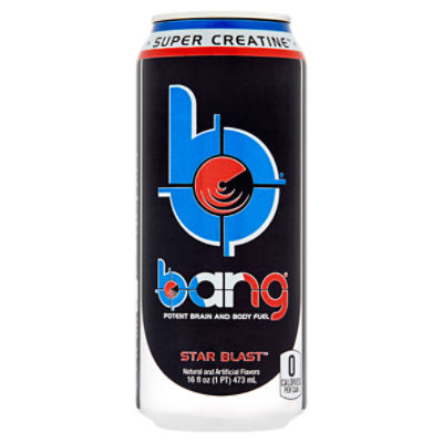 Bang Star Blast Energy Drink, 16 fl oz, 16 Ounce