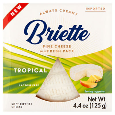 Briette Tropical Soft-Ripened Cheese, 4.4 oz