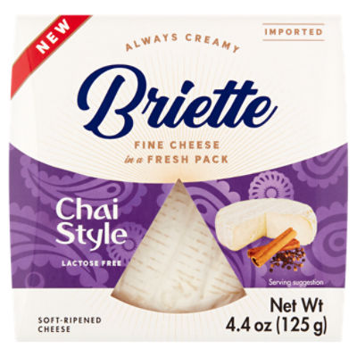 Briette Chai Style Soft-Ripened Cheese, 4.4 oz