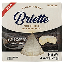 Briette Smoky Soft-Ripened, Cheese, 4.4 Ounce