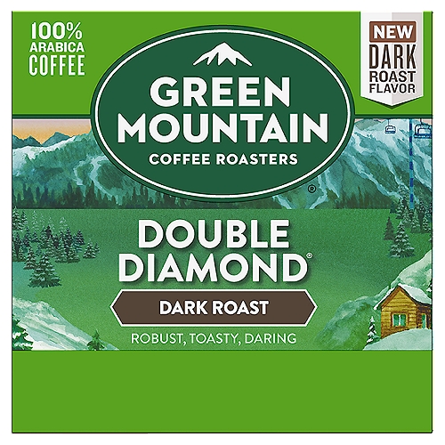 Green Mountain Coffee Roasters Double Diamond Dark Roast Coffee K-Cup Pods, 0.40 oz, 12 count