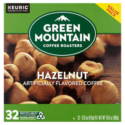 Green Mountain Coffee Roasters Hazelnut Coffee K-Cup Pods Value Раck, 0.33 oz, 32 count