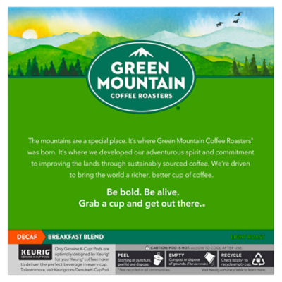 Green mountain decaf outlet breakfast blend