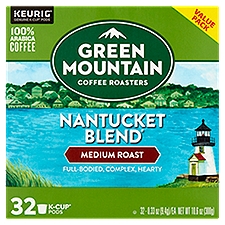 Green Mountain Coffee Roasters Medium Roast Coffee, K-Cup Pods, 32 Each