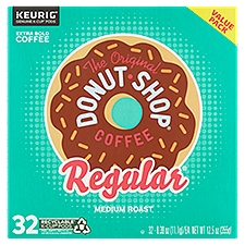The Original Donut Shop Regular Medium Roast Coffee, K-Cup Pods, 32 Each