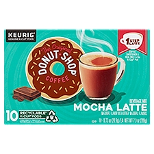 The Original Donut Shop 1 Step Mocha Latte Beverage Mix K-Cup Pods, 0.73 oz, 10 count