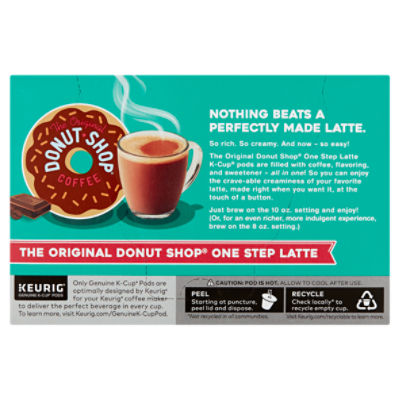 The Original Donut Shop Single Serve K Cup 1 Step Mocha Latte Carton of 20  - Office Depot
