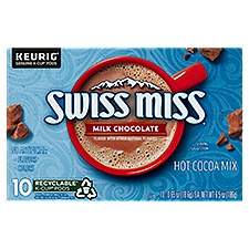 Swiss Miss Milk Chocolate Hot Cocoa Mix K-Cup Pods, 0.65 oz, 10 count