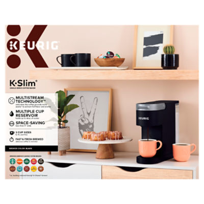 Keurig K-Slim Black Single Serve Coffee Maker