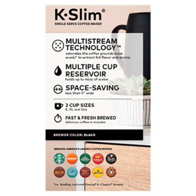 Keurig K-Slim Black Single Serve Coffee Maker