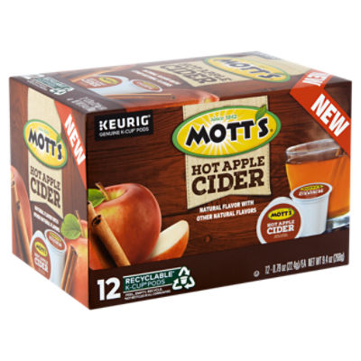 Mott's Hot Apple Cider KCup Pods, 0.79 oz, 12 count