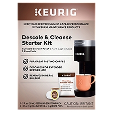 Keurig Descale & Cleanse Starter Kit, 1 Each