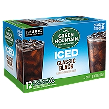 Green Mountain Coffee Roasters K-Cup Pods Brew Over Ice Classic Black Coffee, 0.4 Ounce