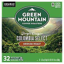 Green Mountain Coffee Roasters Single Organic Coffee K-Cup Pods, 0.33 oz, 32 count
