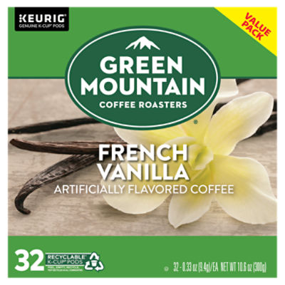 Green Mountain Coffee Roasters French Vanilla Coffee K-Cup Pods, 0.33 oz, 32 count