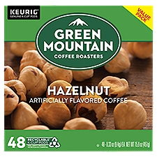 Green Mountain Coffee Roasters Hazelnut Coffee K-Cup Pods Value Pack, 0.33 oz, 48 count