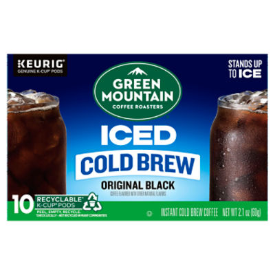 Green Mountain Coffee Roasters Iced Cold Brew Original Black Coffee K-Cup Pods, 10 count, 2.1 oz