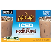 McCafé ICED One Step Mocha Frappé, Keurig Single Serve K-Cup Pods, 10 Count, 6.6 Ounce