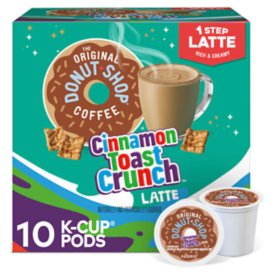The Original Donut Shop One Step Cinnamon Toast Crunch Latte 10 Count K-Cup Pods