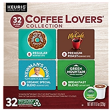 Keurig Coffee Lovers' Collection Variety Pack Single-Serve K-Cup Pod Sampler, 32 Count