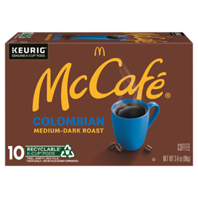 McCafé Colombian Medium-Dark Roast Coffee K-Cup Pods, 10 count, 3.4 oz