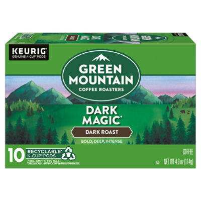 Green Mountain Coffee Roasters Dark Magic Dark Roast Coffee K-Cup Pods, 10 count, 4.0 oz