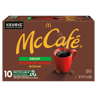 McCafé Decaf Premium Roast Medium Coffee K-Cup Pods, 10 count, 3.4 oz