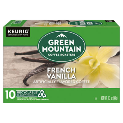Green Mountain Coffee Roasters French Vanilla Coffee K-Cup Pods, 10 count, 3.3 oz
