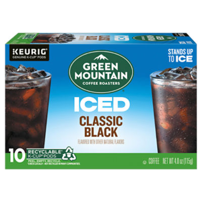 Green Mountain Coffee Roasters Iced Classic Black Coffee K-Cup Pods, 10 count, 4.0 oz