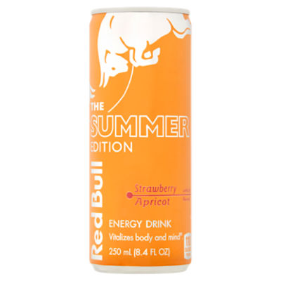 Red Bull The Summer Edition Strawberry Apricot Energy Drink, 8.4 fl oz, 8.4 Fluid ounce