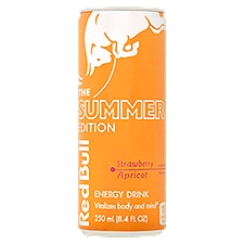 Red Bull The Summer Edition Strawberry Apricot, Energy Drink, 8.4 Fluid ounce