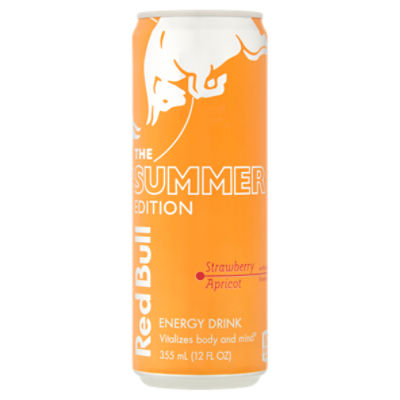 Red Bull The Summer Edition Strawberry Apricot Energy Drink, 12 fl oz
