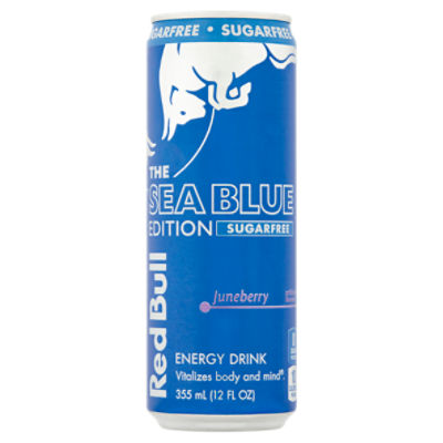 Red Bull The Sea Blue Edition Sugar Free Juneberry Energy Drink, 12 fl oz