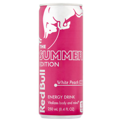 Red Bull The Summer Edition White Peach Energy Drink, 8.4 fl oz