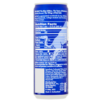 red bull nutrition facts