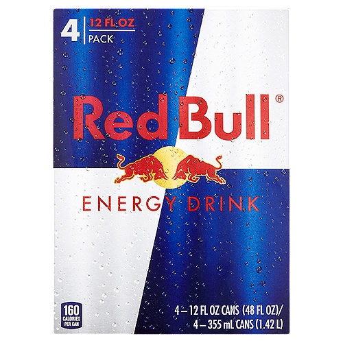 Red Bull Energy Drink, 12 fl oz, 4 count