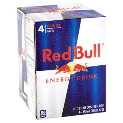 Red Bull Energy Drink, 12 fl oz, 4 count