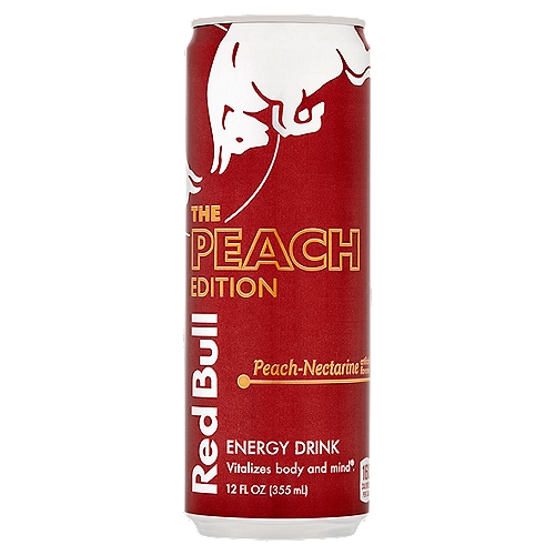 Red Bull The Peach Edition Peach-Nectarine Energy Drink, 12 fl oz